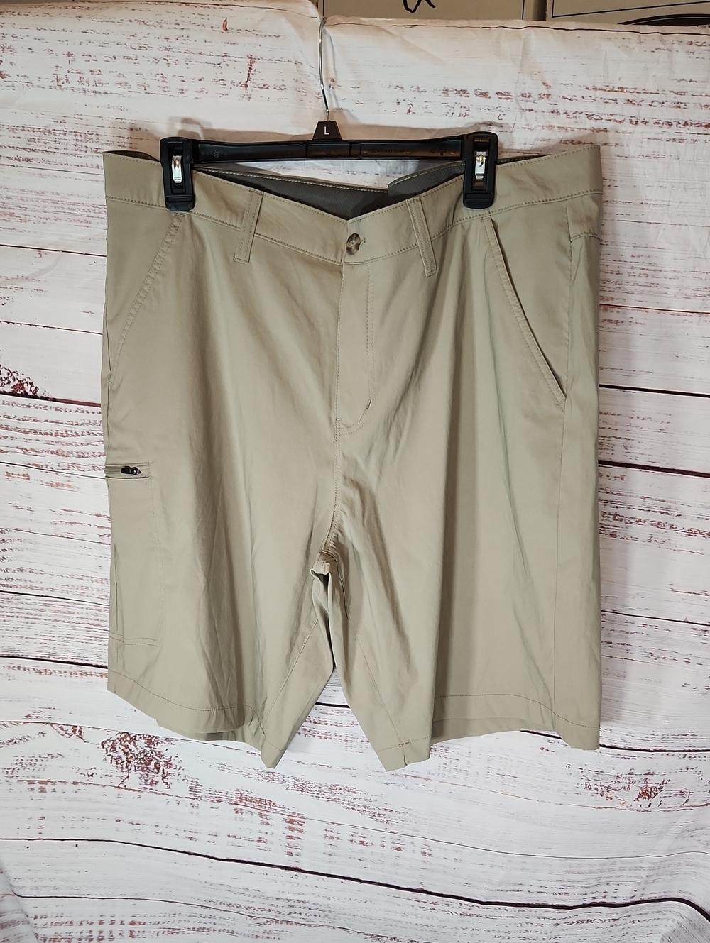 Eddie Bauer Khaki Beige Athletic Shorts